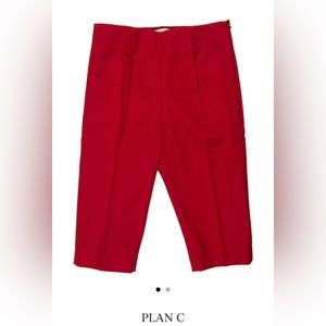 PLAN C High Rise Knee-Length Trouser Shorts